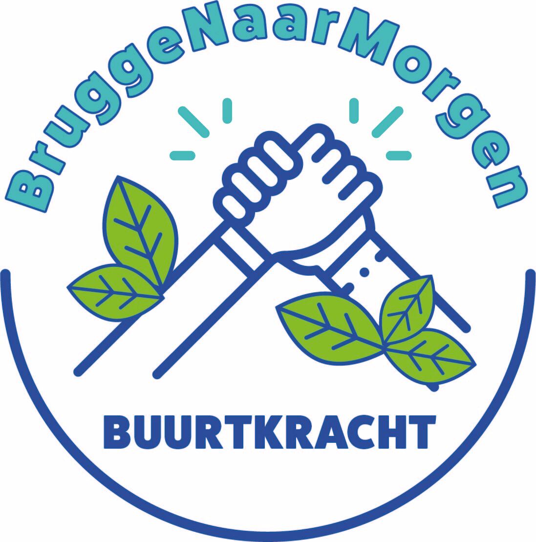 logo buurtkracht, brugge naar morgen