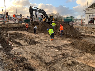 Werkzaamheden aan de Katelijnestraat leggen belangrijke historische vondst bloot